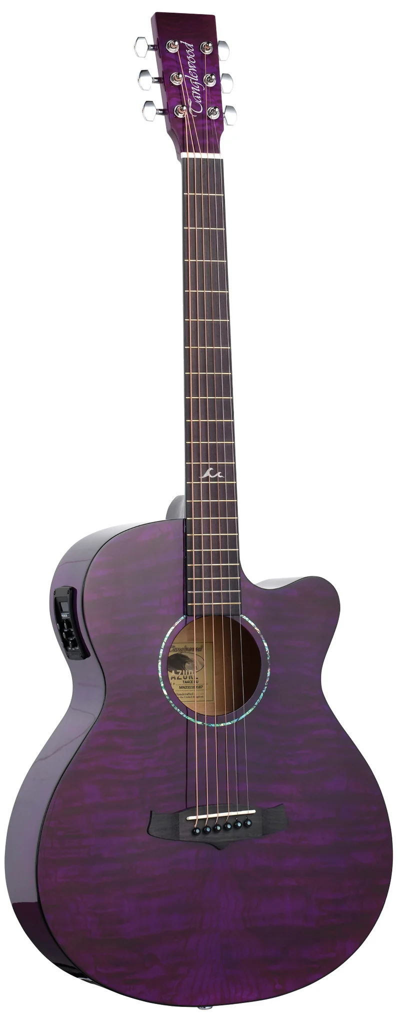 TANGLEWOOD TA4CE PU GUITARRA ELECTROACUSTICA SUPER FOLK FOXGLOVE PURPLE