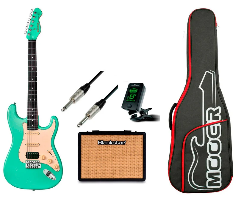 MOOER -PACK- MSC10 PRO SG GUITARRA ELECTRICA + AMPLIFICADOR Y ACCESORIOS