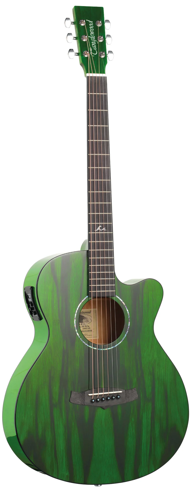 TANGLEWOOD TA4CE GR GUITARRA ELECTROACUSTICA SUPER FOLK AURORA GREEN