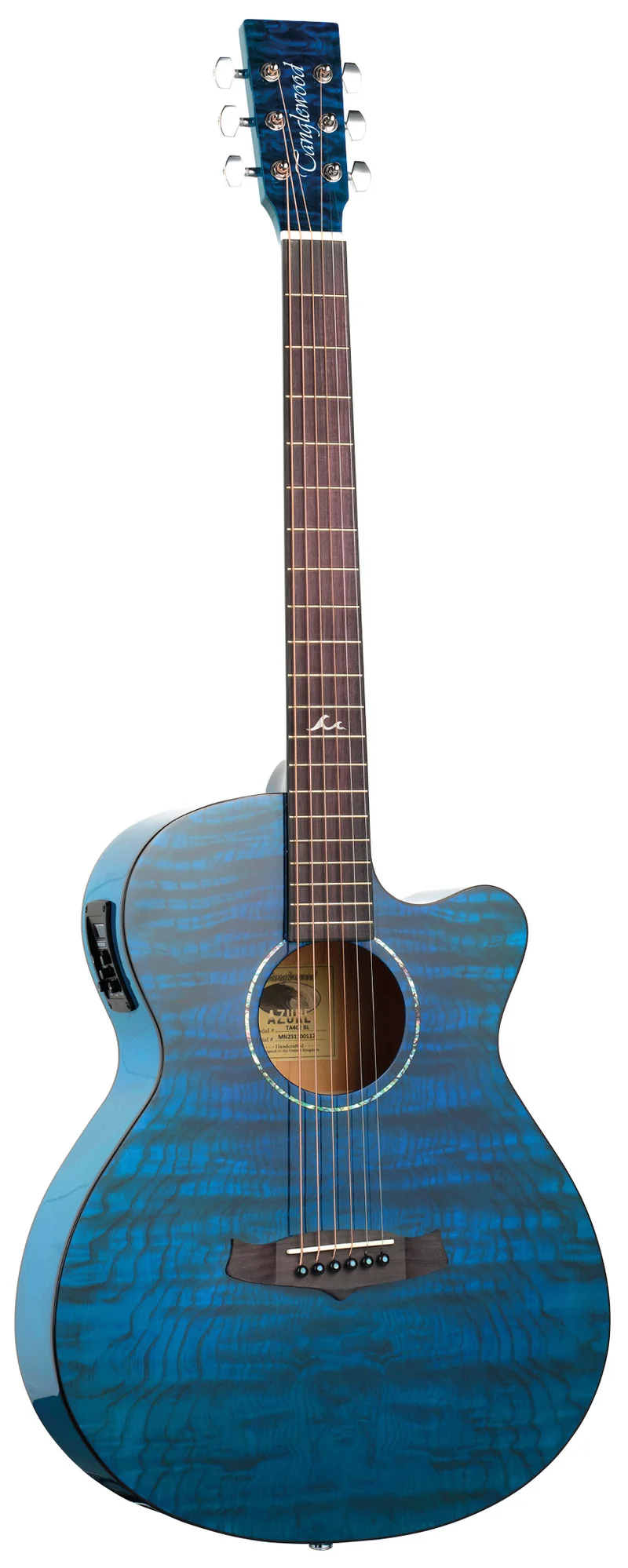 TANGLEWOOD TA4CE BL GUITARRA ELECTROACUSTICA SUPER FOLK SERENITY BLUE