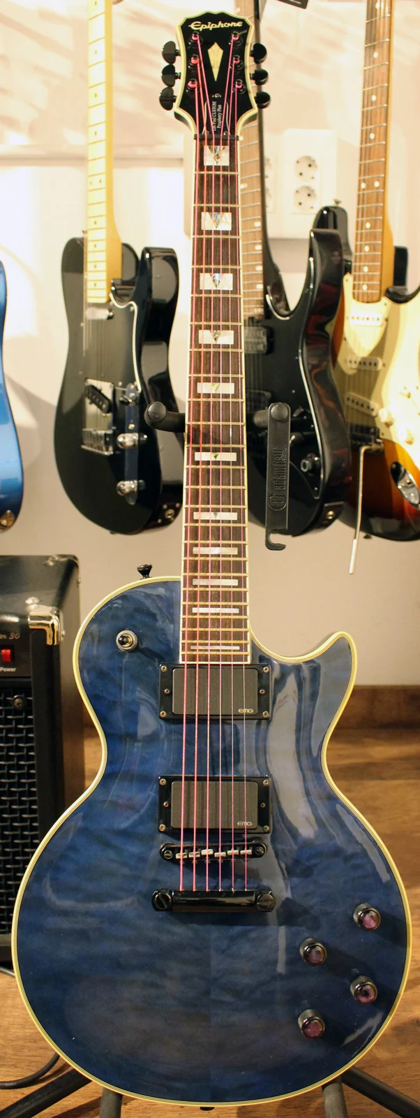 EPIPHONE LES PAUL PROPHECY EX MS GUITARRA ELECTRICA MIDNIGHT SAPPHIRE. SEGUNDA MANO