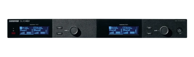 SHURE SLXD4QE G65 QUAD RECEIVER RECEPTOR INALAMBRICO