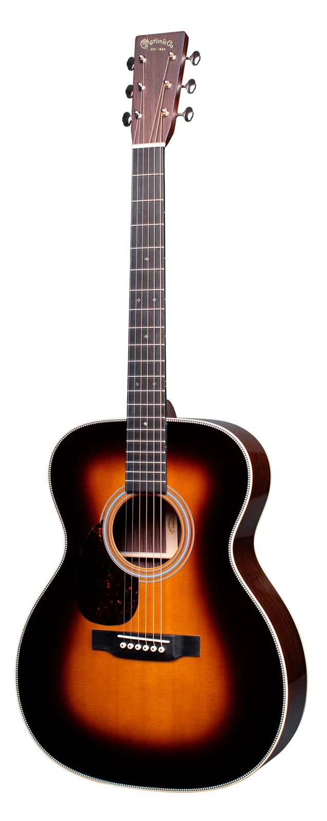 MARTIN OM-28-SUB-L-GE STANDARD GOLDEN ERA 1935 GUITARRA ACUSTICA ZURDOS ORQUESTA SUNBURST