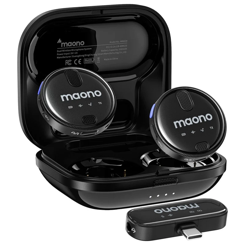 MAONO WM620 SISTEMA INALAMBRICO MICROFONOS LAVALIER