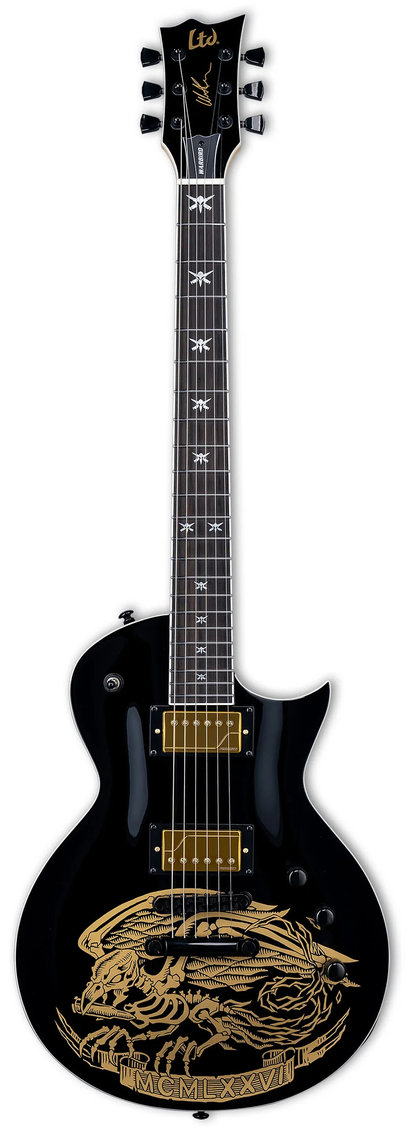 ESP LTD WA-WARBIRD BLK WILL ADLER GUITARRA ELECTRICA NEGRA