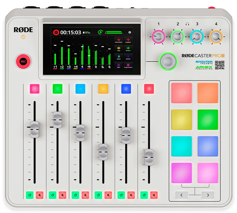 RODE RODECASTER PRO II W ESTUDIO PRODUCCION PODCAST BLANCO