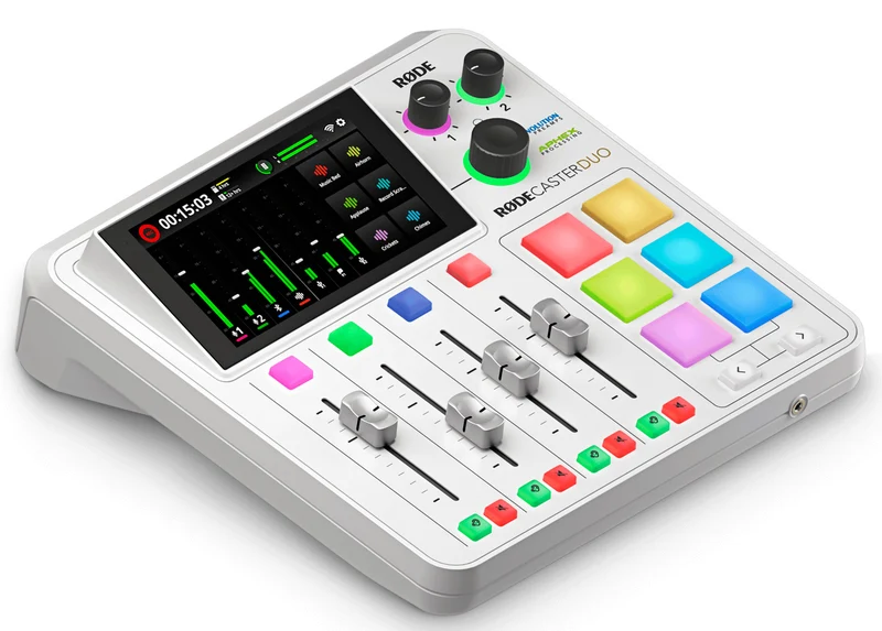 RODE RODECASTER DUO W ESTUDIO PRODUCCION PODCAST BLANCO