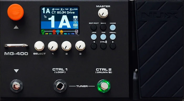 NUX MG400 PEDALERA MULTIEFECTOS GUITARRA