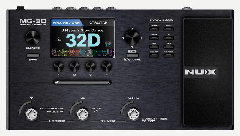 NUX MG30 PEDALERA MULTIEFECTOS