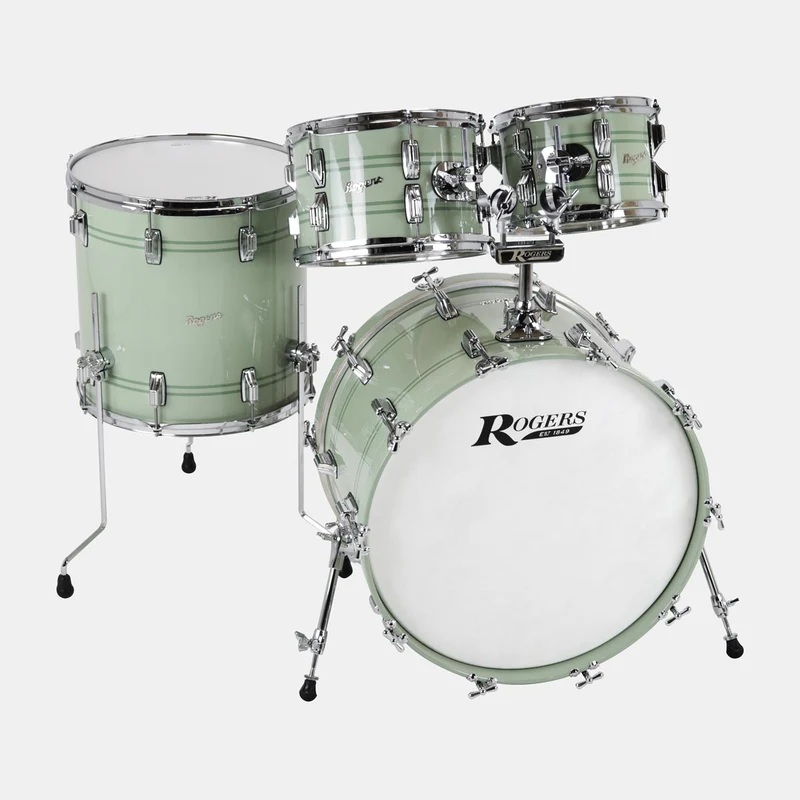 ROGERS PT-0420-HX-SG POWERTONE BATERIA ACUSTICA SAGE GREEN LACQUER