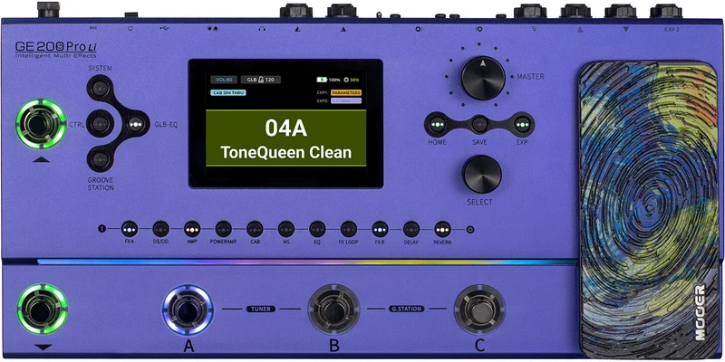 MOOER GE200 PRO LI PEDALERA MULTIEFECTOS