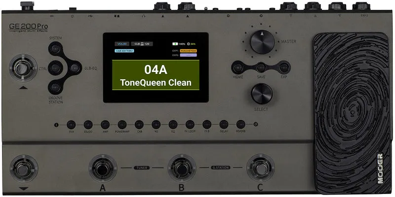 MOOER GE200 PRO PEDALERA MULTIEFECTOS