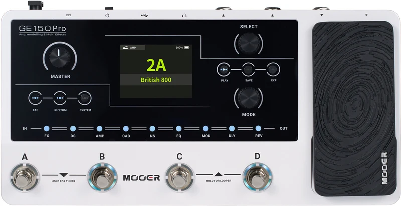 MOOER GE150 PRO PEDALERA MULTIEFECTOS GUITARRA