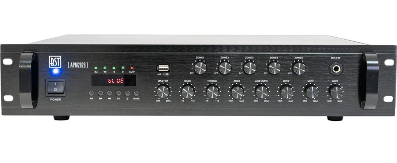 BST APM2826 AMPLIFICADOR MEGAFONIA 5 ZONAS