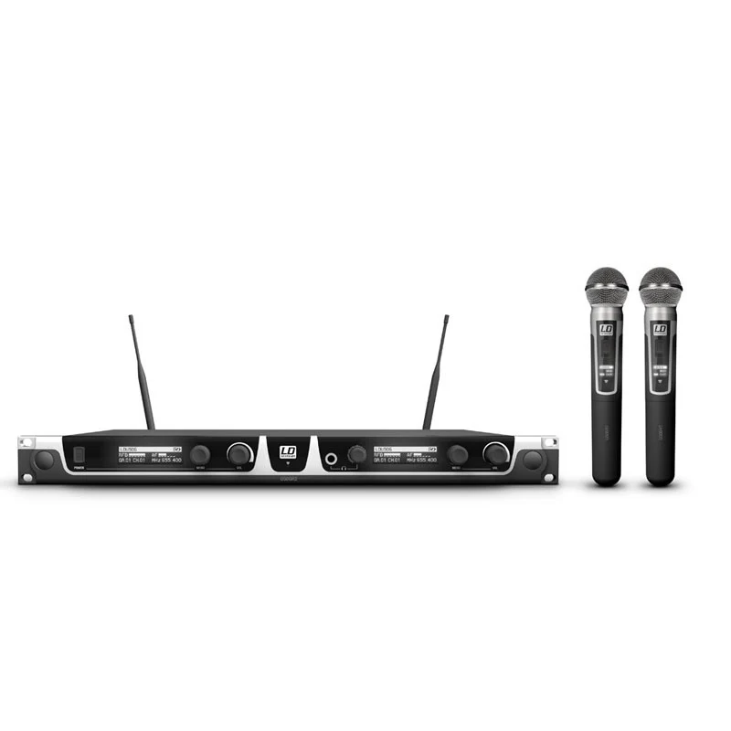 LD SYSTEMS U506 HHD2 SISTEMA INALAMBRICO CON 2 MICROFONOS DE MANO DINAMICOS