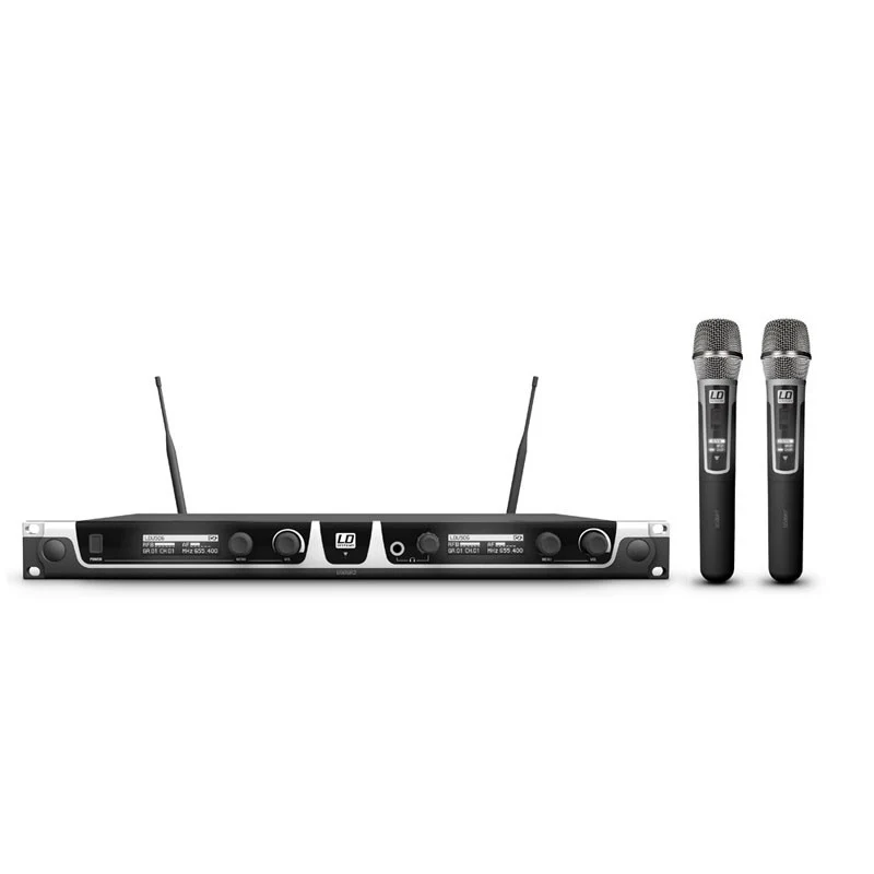 LD SYSTEMS U506 HHC2 SISTEMA INALAMBRICO CON 2 MICROFONOS DE MANO DE CONDENSADOR