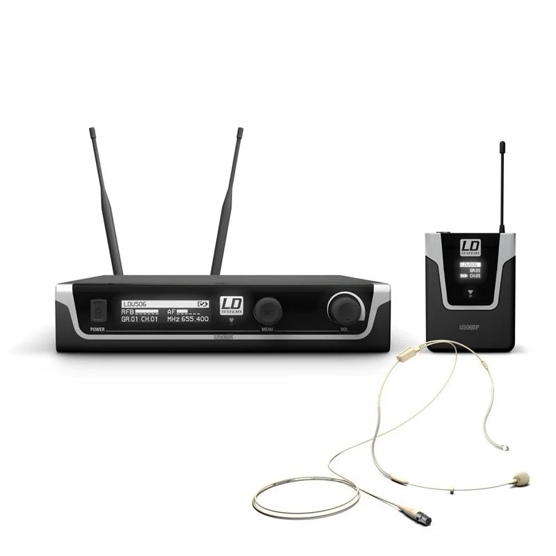 LD SYSTEMS U506 BPHH SISTEMA INALAMBRICO MICROFONO DE DIADEMA BEIGE