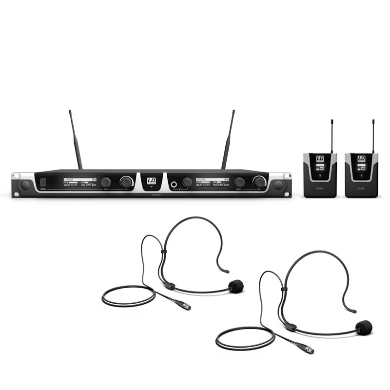 LD SYSTEMS U506 BPH2 SISTEMA INALAMBRICO CON 2 MICROFONOS DE DIADEMA