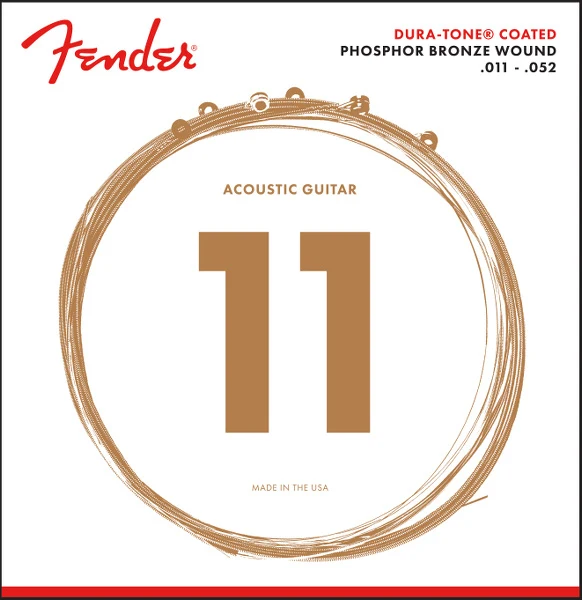 FENDER 0730860405 CUSTOM LIGHT 860CL DURATONE COATED JUEGO CUERDAS GUITARRA ACUSTICA 011-052