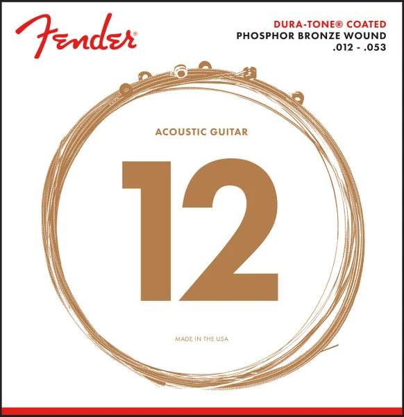 FENDER 0730860403 LIGHT 860L DURATONE COATED JUEGO CUERDAS GUITARRA ACUSTICA 012-053