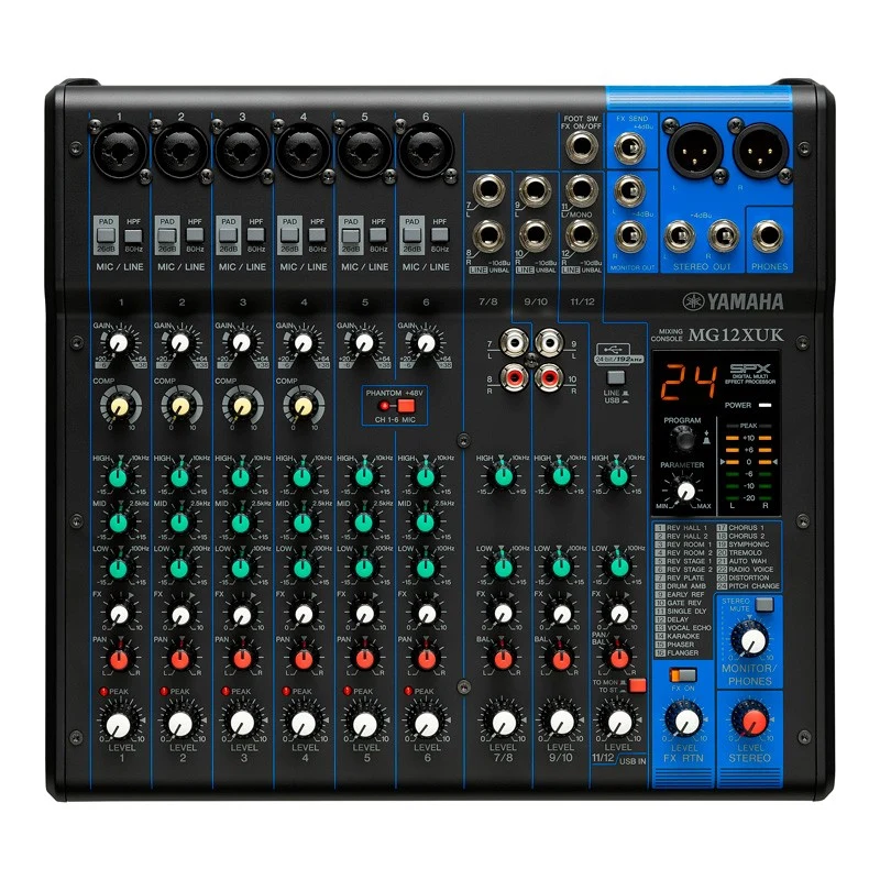 YAMAHA MG12XUK MESA DE MEZCLAS 12 CANALES CON EFECTOS Y USB