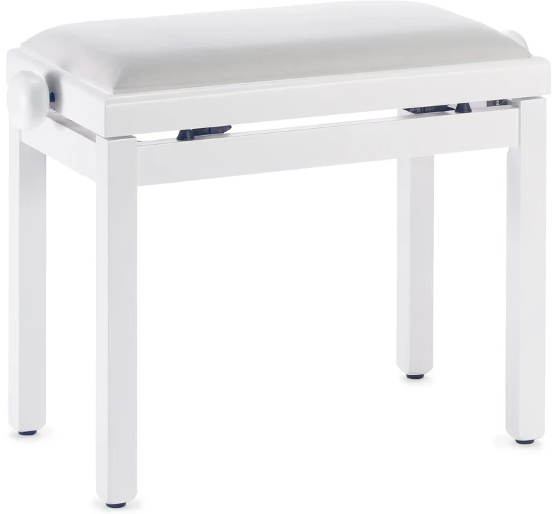 AUVISA PB007 X24BMTN BANQUETA PIANO BLANCO MATE ASIENTO BLANCO