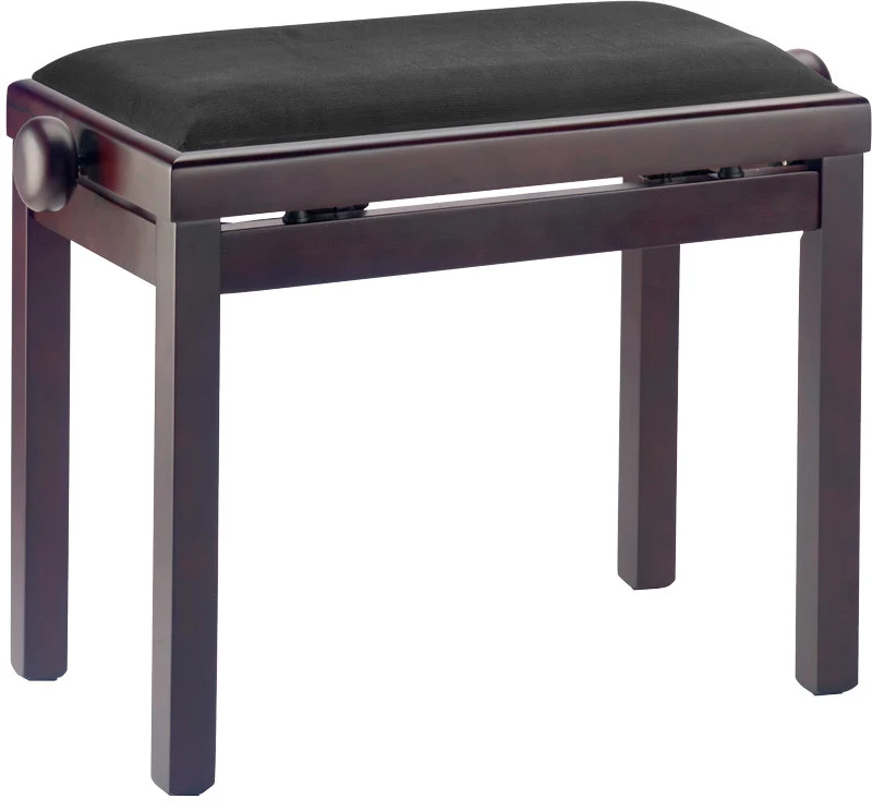 AUVISA PB003 X24PMTN BANQUETA PIANO PALISANDRO MATE ASIENTO NEGRO