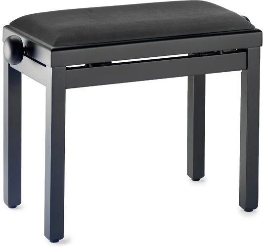 AUVISA PB001 X24NMTN BANQUETA PIANO NEGRO MATE ASIENTO NEGRO
