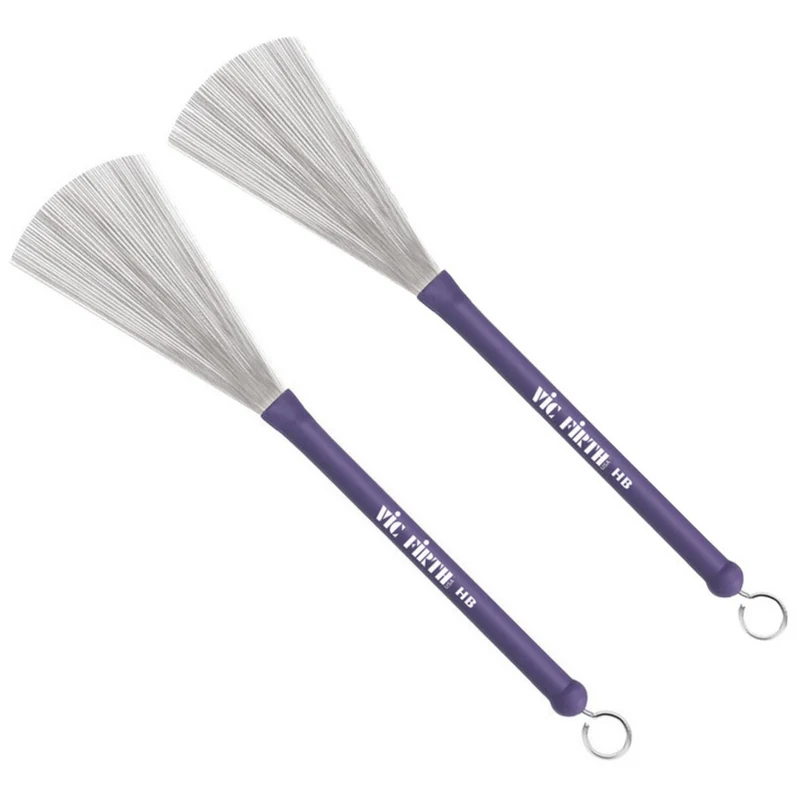 VIC FIRTH HB HERITAGE BRUSH MANGO CAUCHO PAR ESCOBILLAS