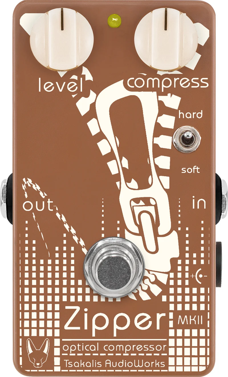TSAKALIS AUDIOWORKS ZIPPER MKII PEDAL COMPRESOR