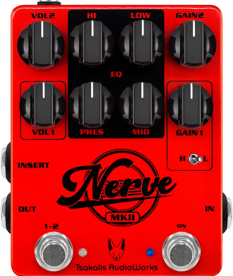TSAKALIS AUDIOWORKS NERVE MKII PEDAL DISTORSION