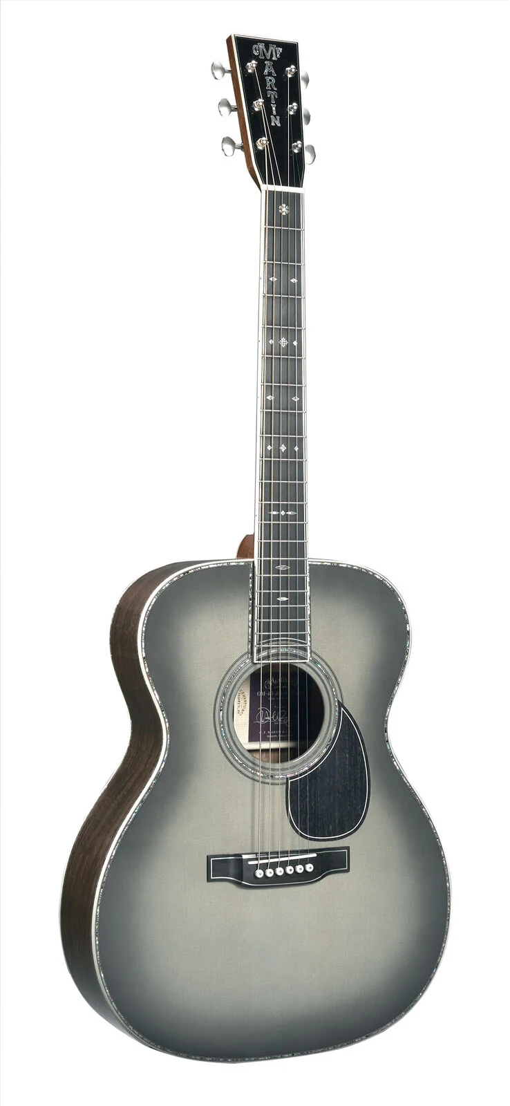 MARTIN OM-45 PT JOHN MAYER 20TH ANNIVERSARY GUITARRA ACUSTICA PLATINUM GRAY BURST