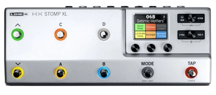 LINE 6 HX STOMP XL SILVER PEDALERA MULTIEFECTOS GUITARRA PLATEADA.
