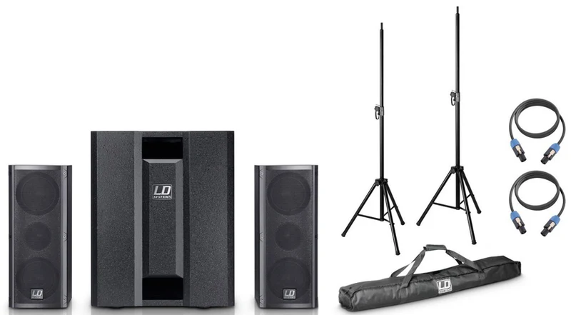 LD SYSTEMS -PACK- DAVE8 ROADIE SISTEMA PA ACTIVO + ACCESORIOS