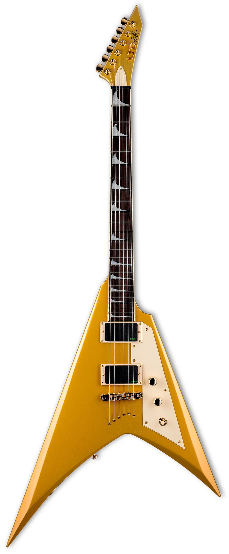 ESP LTD KH-V MGLD KIRK HAMMETT GUITARRA ELECTRICA METALLIC GOLD