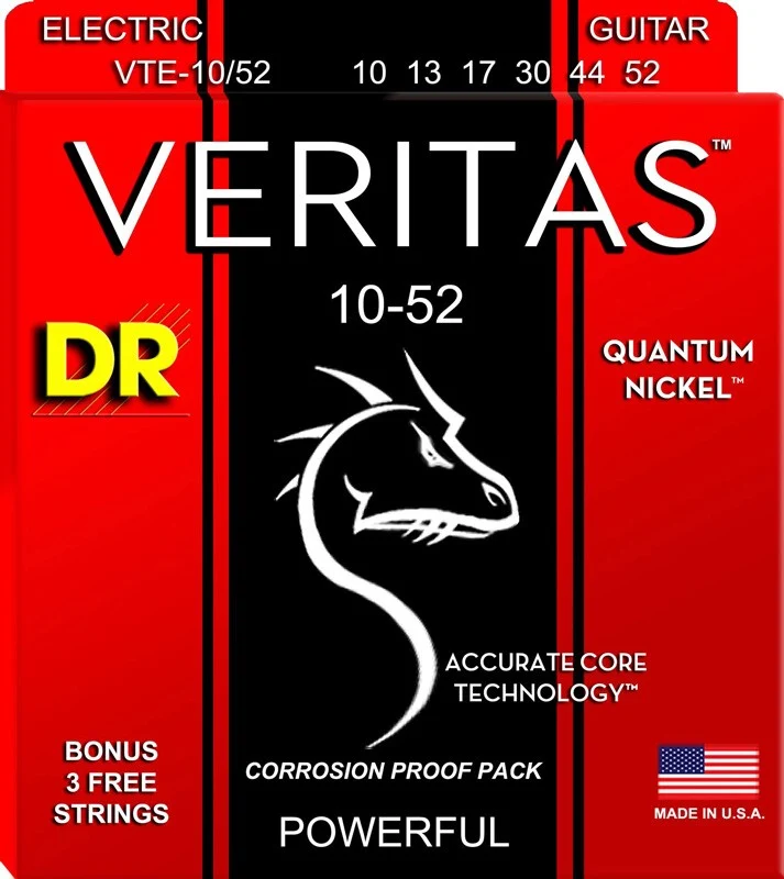 DR VTE1052 VERITAS JUEGO CUERDAS GUITARRA ELECTRICA 010-052.