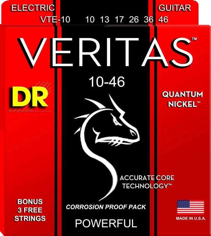 DR VTE10 VERITAS JUEGO CUERDAS GUITARRA ELECTRICA 010-046.