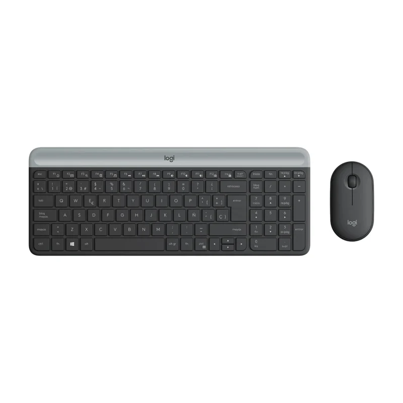 Logitech Kit Teclado y Mouse Inalámbrico en Inglés MK470, 920-009437