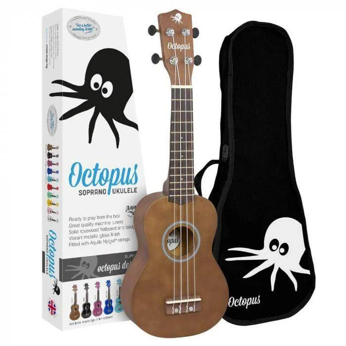 OCTOPUS UK-205BRS UKELELE SOPRANO MARRON