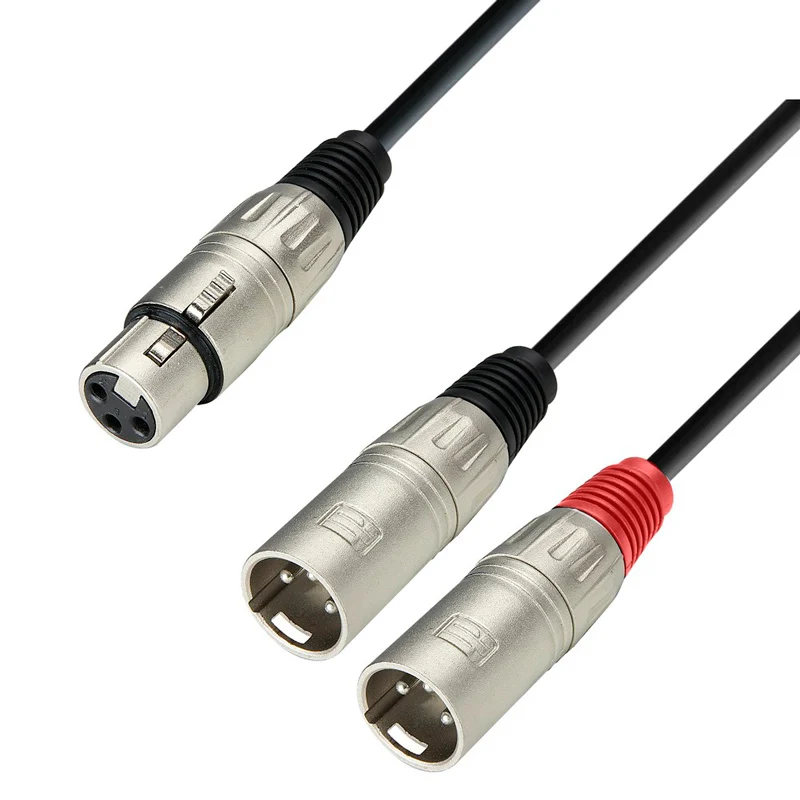 ADAM HALL K3YFMM0300 CABLE DE AUDIO XLR HEMBRA 2 XLR MACHO 3 METROS