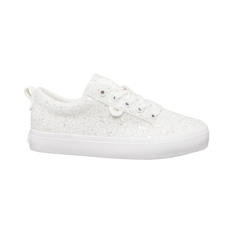 Coral Tenis Casual Serafina Blanco Glitter, para Mujer