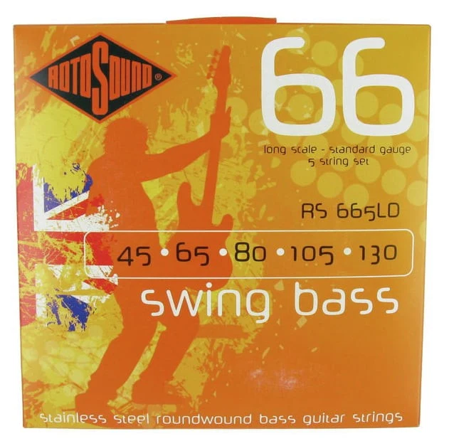 ROTOSOUND RS665 LD SWING BASS JUEGO 5 CUERDAS BAJO 045-130
