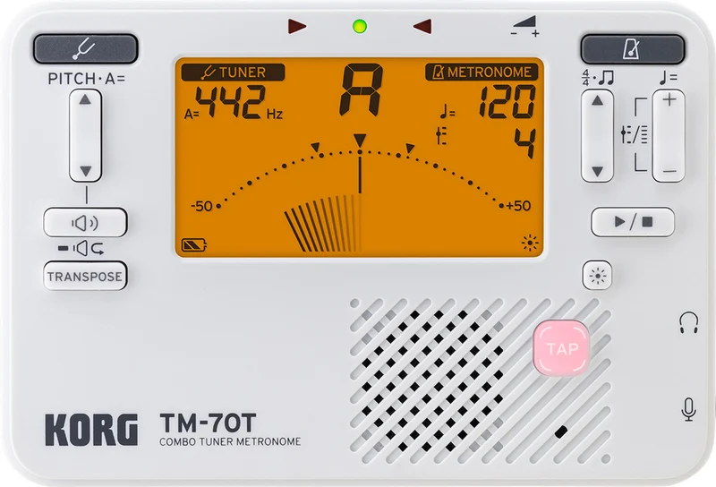 KORG TM-70T WH AFINADOR Y METRONOMO BLANCO