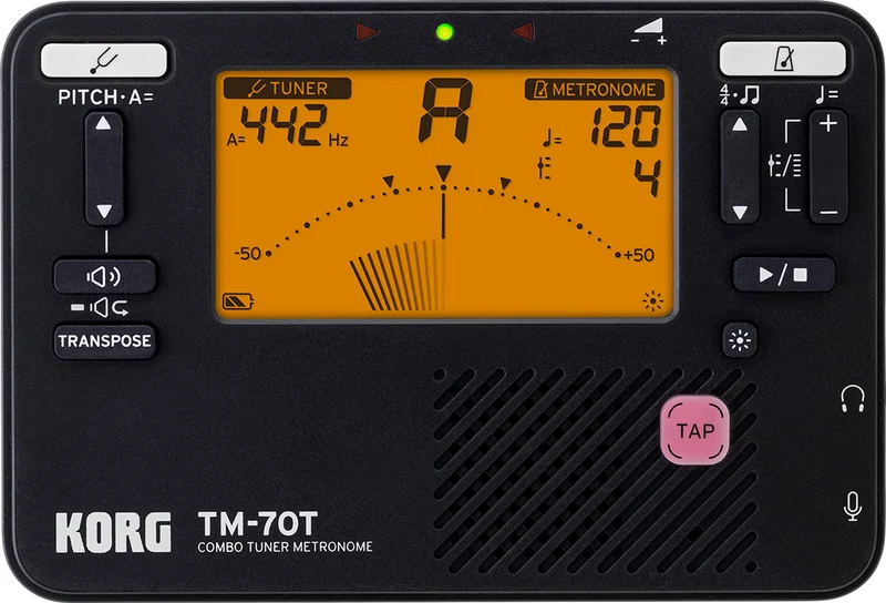 KORG TM-70T BK AFINADOR Y METRONOMO NEGRO