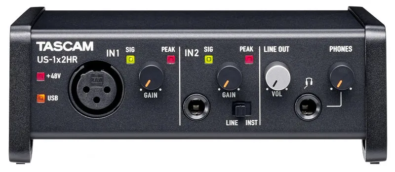 TASCAM US-1X2HR INTERFAZ DE AUDIO USB.