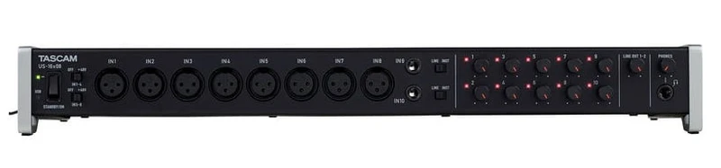 TASCAM US16X08 INTERFAZ DE AUDIO USB PREVIO MICROFONO