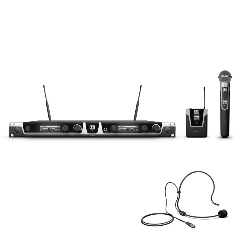 LD SYSTEMS U505 HBH2 SISTEMA INALAMBRICO CON MICROFONO DE DIADEMA Y DE MANO