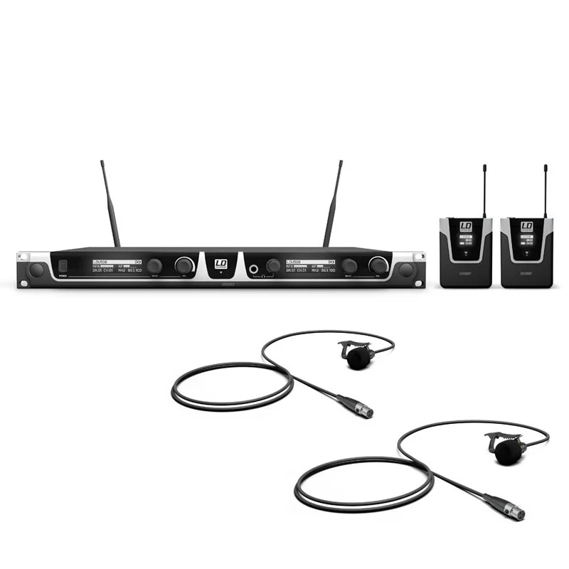 LD SYSTEMS U505 BPL2 SISTEMA INALAMBRICO CON 2 MICROFONOS LAVALIER