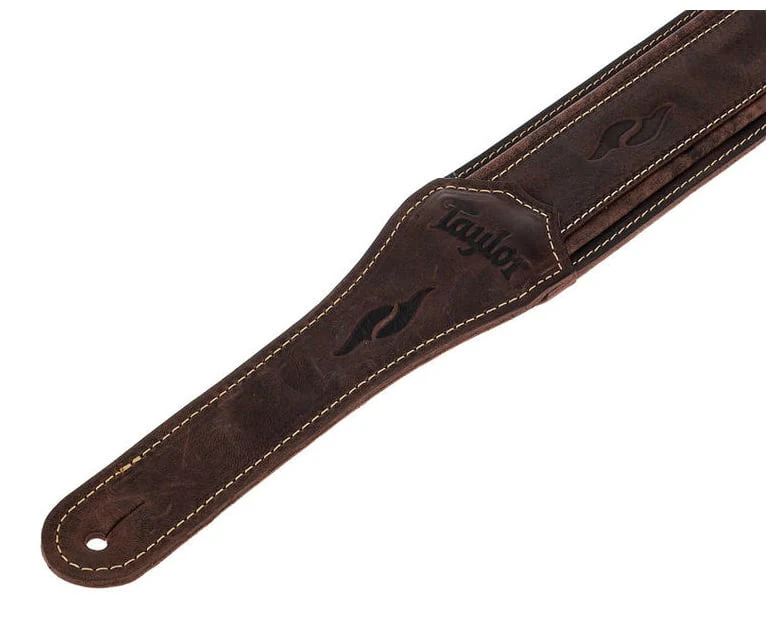 TAYLOR 8300-05D REF4115-30 ELEMENT DISTRESSED LEATHER CORREA GUITARRA DARK BROWN