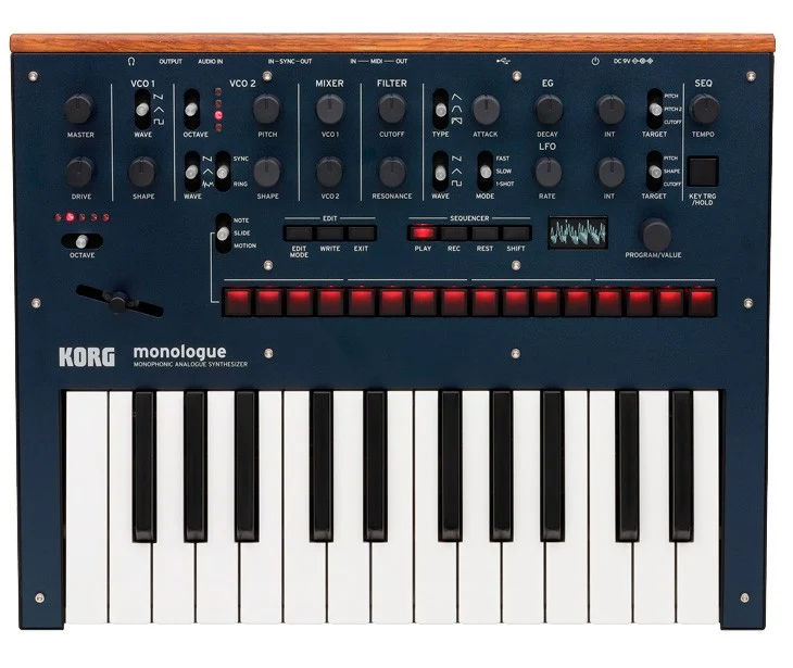 KORG MONOLOGUE BL SINTETIZADOR ANALOGICO AZUL